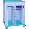 Economic ABS Plastic Medical Service Cart Hospital Paciente Caso Record LoRLley MSD58